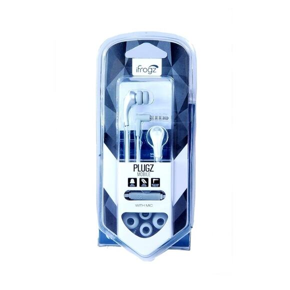 iFrogz EarPollution Plugz with Mic in White - Picture 7 of 7